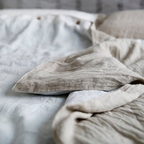 Outlet Rain Dew Jute Double Collage AB Edition 100% Pure Natural Washed Linen Brief about four pieces of anti-mite bacteriostatic