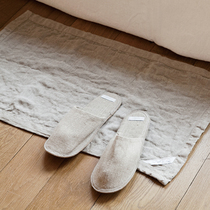 Quality Life Washed 100% pure natural flax ground mat anti-slip water suction speed dry bacteriostatic moisture absorbent cushion