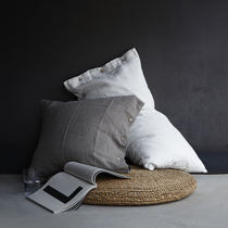 Inverse day price-performance ratio Natural soothing French hemp shells button pure linen pillowcase bacteriostatic de-mite single price