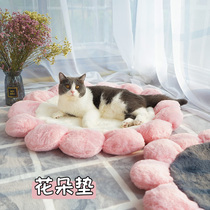 Flower cat delivery room mat Cat litter mat Cat mat Sleeping dog mat Velvet warm winter pet mat Cat sleeping mat