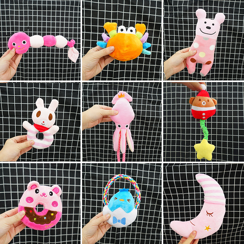 Cute Stay with Sleeping Toys Kitty Toys Bite Kirky Plush Vocal Pet Pooch Toy Puppies Little Cat Items