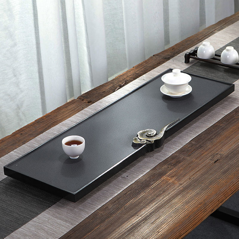 Myanmar Natural Ukkim stone tea tray Home Jane Yoo Xiangyun Stones Tea NTU Trumpet Tea Sea Tea Ware Pan Creativity