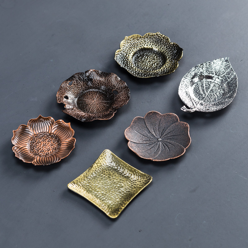 Creative thermal insulation Alloy Tea Mat Cup Mat Tea Dau Day Style Tea Set Kung Fu Comeback Tea Tea Nursery Accessories Tea Art