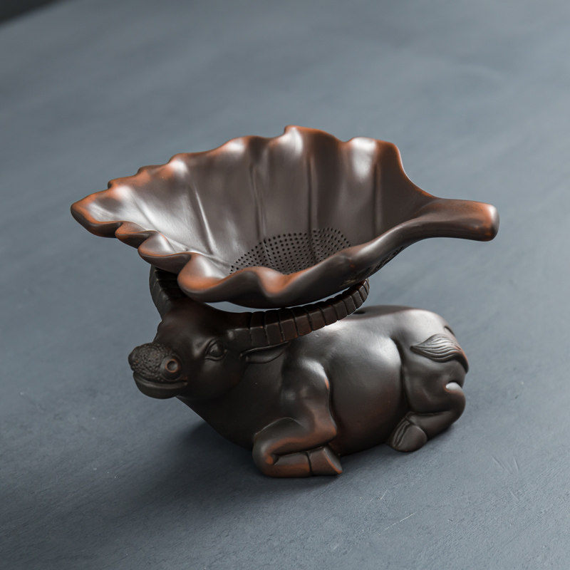 Purple Tea Leave Owlett Tea Portable Tea Filter Using Bubble Tea Filter Creative Tea Kunkung Fu Tea Accessories