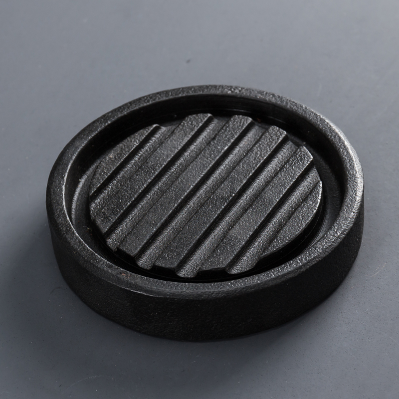 Urkin Stone Round Stone Tea Nursery Tray Teapot Cushion Creative Pot for Tea Trail Zero matching Purple Sand Pot Mat Water Storage Tea Acceptance