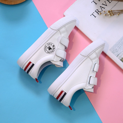 Весенняя белая обувь для мальчиков, универсальные детские кроссовки, 2020, в корейском стиле