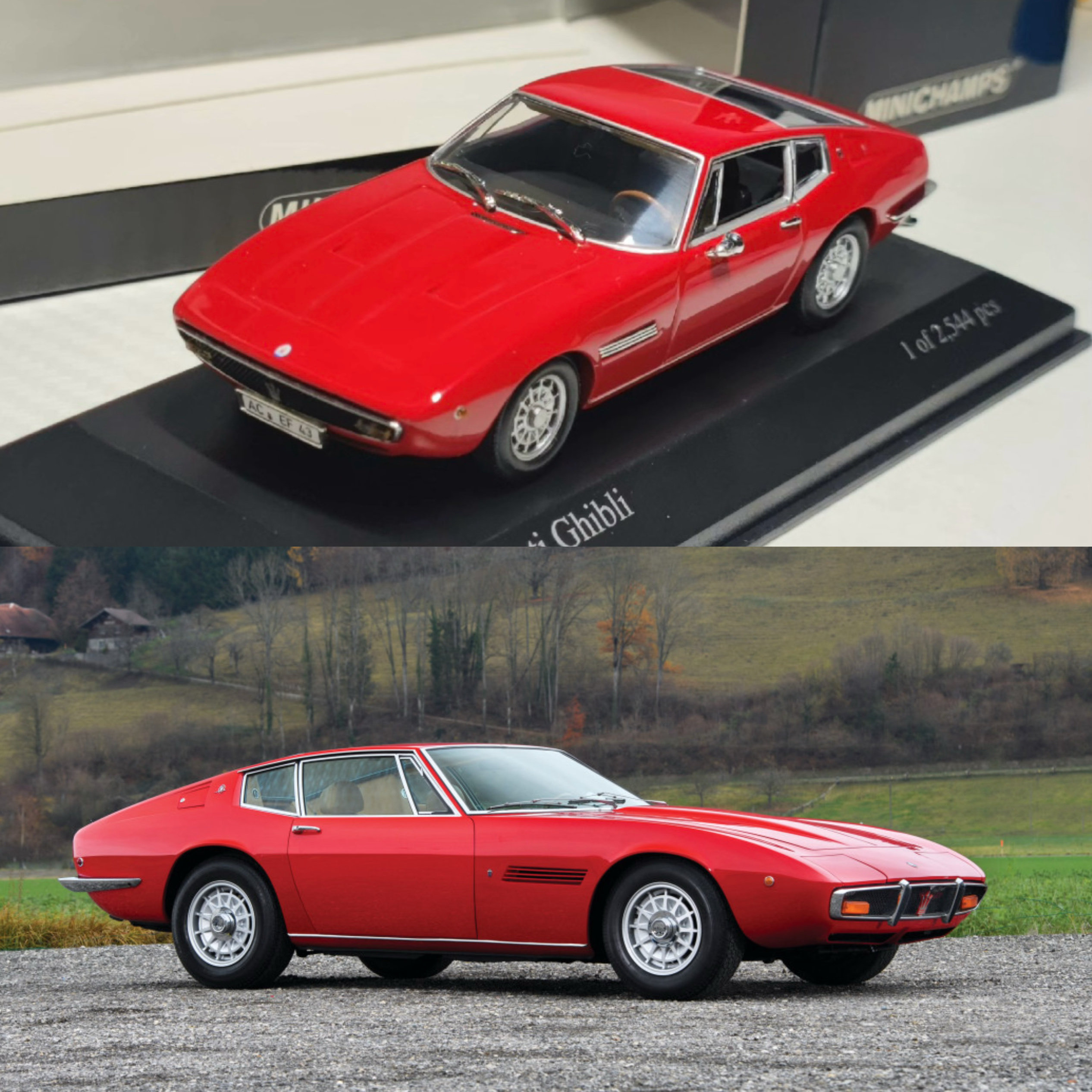 MINICHAMPS迷你切玛莎拉蒂吉博力MASERATI GHIBLI 1969 1:43：收藏级豪