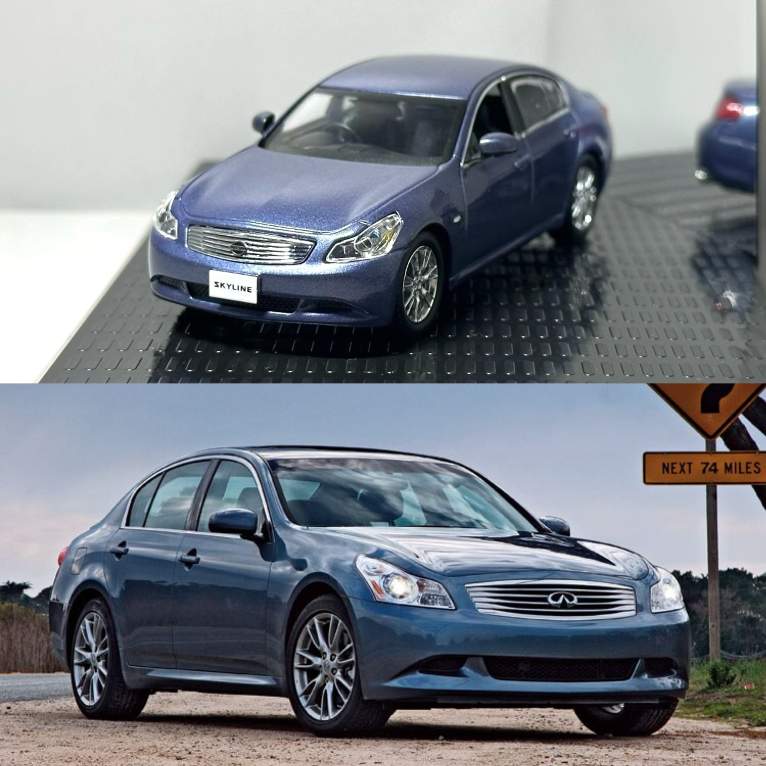 Kyosho日产Skyline 350GT 1:43模型车：收藏级豪车模型，你值得拥有
