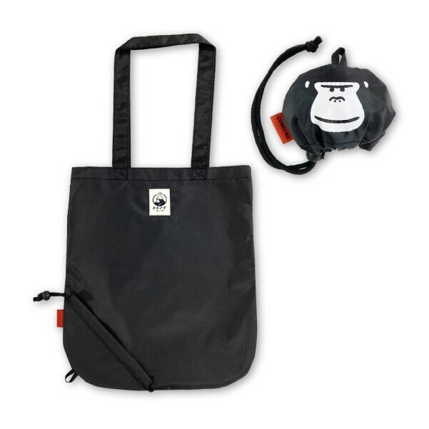 Japanese Order Gorelax Gorilla Black Foldable Eco-Friendly Bag Supermarket Shopping Bag Portable Eco-Friendly Bag with Hanging Loop Japanese Order Gorelax Gorilla Black Foldable Eco-Friendly Bag Supermarket Shopping Bag Portable Eco-Friendly Bag with Hanging Loop