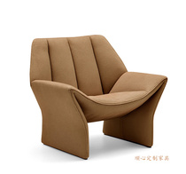 Designer FRP lounge chair living room simple negotiation reception single double sofa chair pedal combination