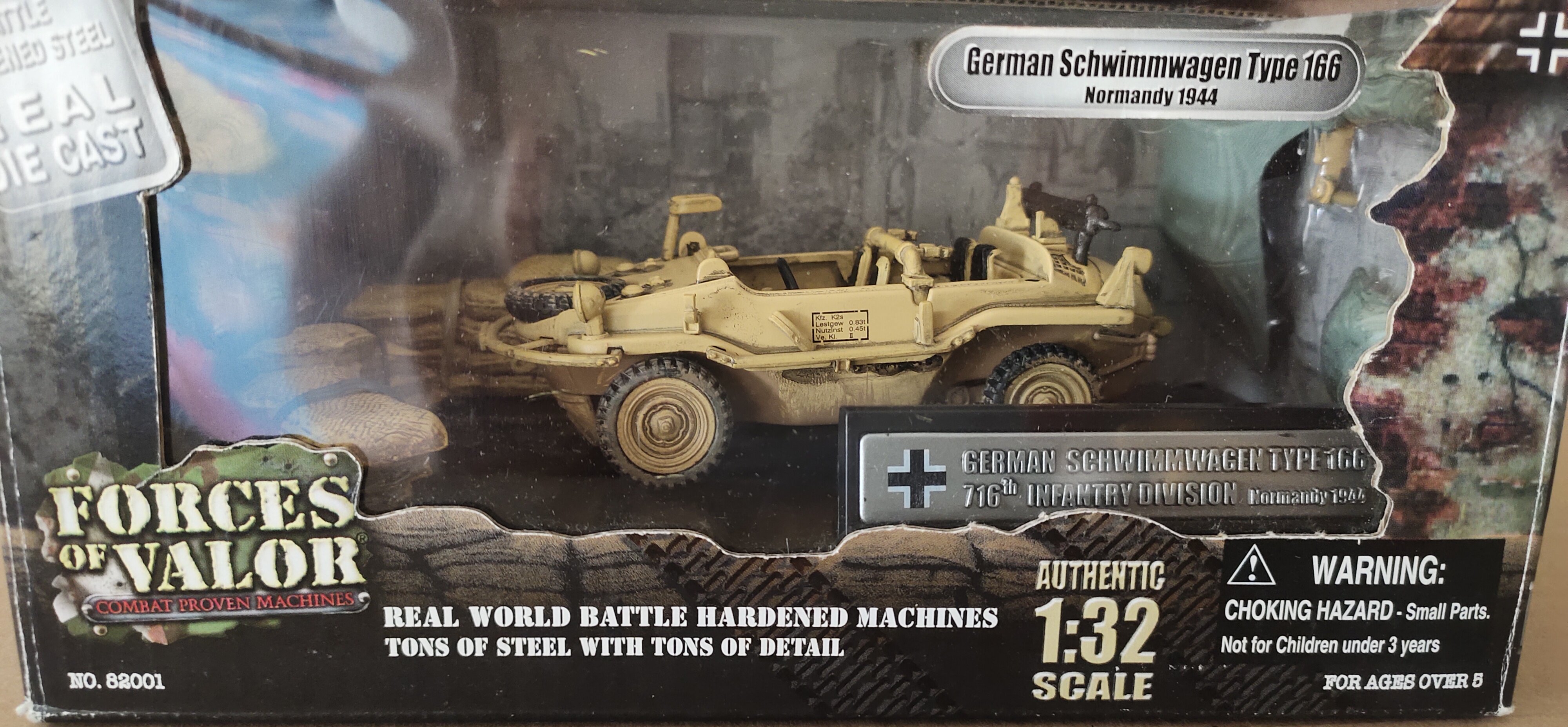 FOV 1 32 World War II German Army 166 amphibious jeep North African desert coated alloy finished product