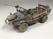 FOV 1:32 WWII German Army 166 Amphibious Jeep SS Defense Gray Old coating Alloy