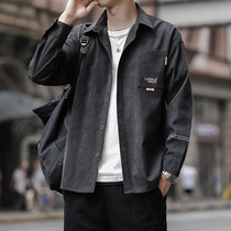 Coat Men's Spring Fall 2022 New Korean Version Trend Tide Labits Shirt Leisure Clothes Jacket