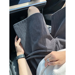 Wheat Ear Pattern Jacquard Design Shorts for Men, New Summer Style, Trendy Brand, Loose Fit, Large Size, Casual Men's Five-Point Pants