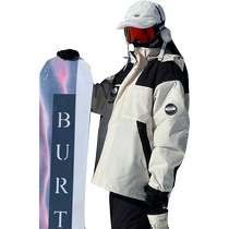 Mens and womens ski clothing winter thickened jackets down jackets American trendy brand windproof and waterproof mountaineering jackets