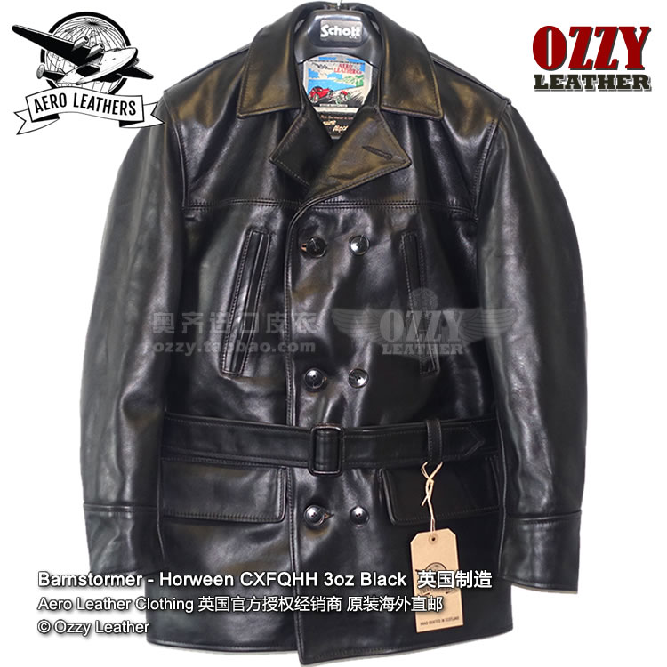 Overseas Direct Mail Tax AERO LEATHER Barnstormer Heavy Horse LEATHER Short Coats Made in UK