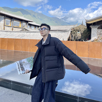 JY light cooked wearing a hitch duck down down down jacket 2021 autumn Winter New pocket bread Thickened Casual Jacket