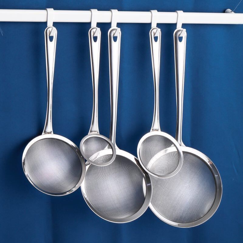 Stainless Steel Home Hot Pot Water Dumplings Hedge juice soy milk Soy Milk Filter Flour sidefood Fried Net Leaking and Leaking Spoon