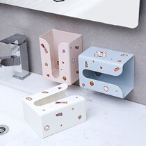 Kitchen Draw Paper Box Suspension Day Type Wall-mounted Paper Towels Box Home Free-Punch Wall-mounted Towel Rack Bathroom Toilet