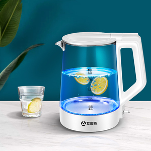艾美特电热水壶家用自动断电烧水壶透明玻璃保温开水壶电茶壶一体