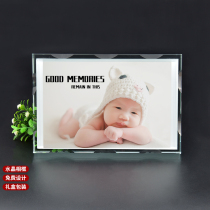 Photo frame table custom crystal photo frame Life photo Crystal table photo custom creative photo frame production