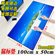 1 m x0 5 m mouse pad LOL anime cartoon cute oversized thickened lock edge game Office keyboard pad