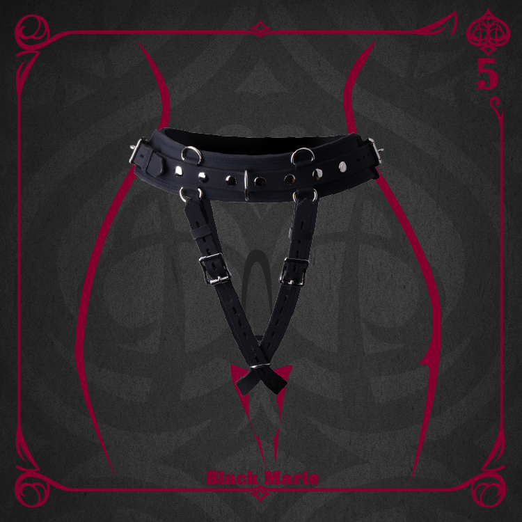 BlackMarie SM silicone training waist restraint with massage stick fixing utensils sex toys to fairy