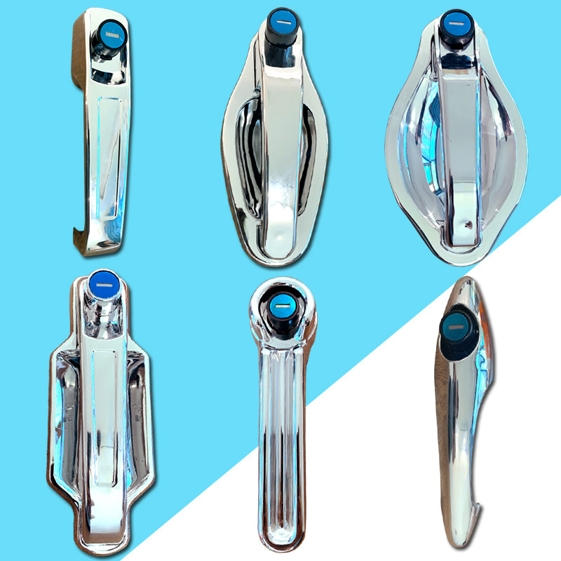 Electric tricycle door handle lock accessories universal caravan closed tricycle door outside the handle Hypertherm Jin Peng Dayang