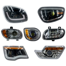 Closed electric tricycle headlight four-wheeler headlight turn signal elderly scooter LED headlight assembly