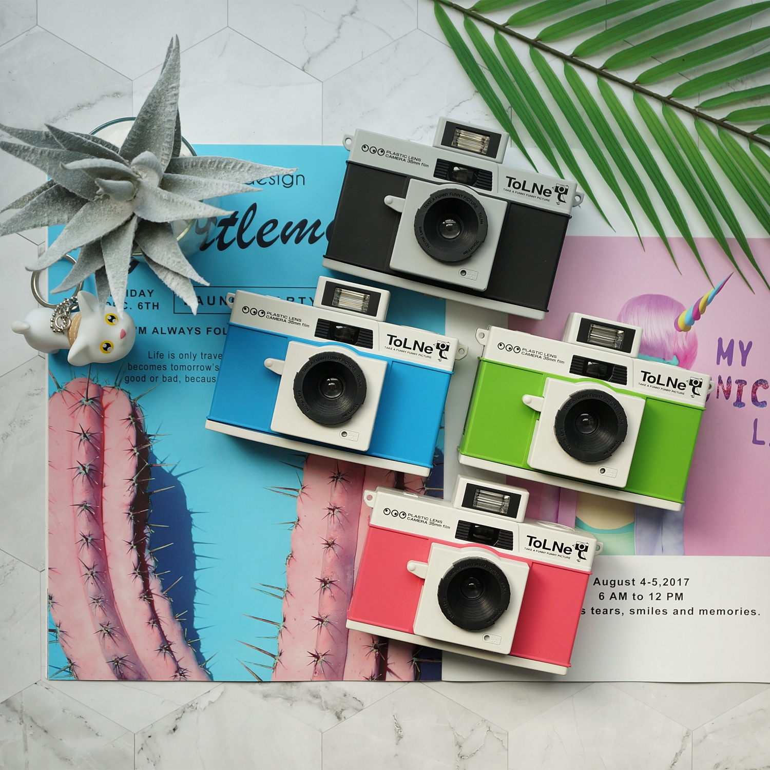  Japan TOMY Retro ToLNe Roll Camera Multi-filter Mechanical 135 roll negatives Point-and-shoot camera