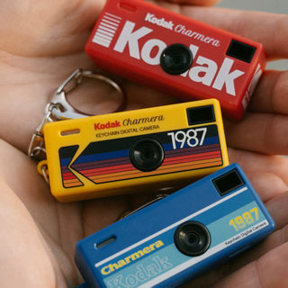 Spot sf christmas kodak charmera kodak keychain 1987 digital retro ccd camera blind box