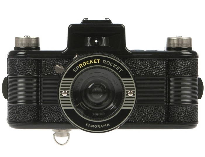 Máy ảnh Lomo Vintage Wide Răng Máy ảnh toàn cảnh Sprocket Rocket Dark Blue!