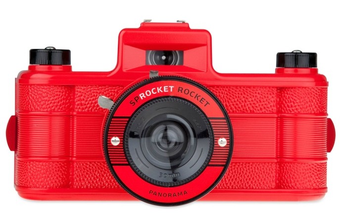 Máy ảnh Lomo Vintage Wide Răng Máy ảnh toàn cảnh Sprocket Rocket Orange!