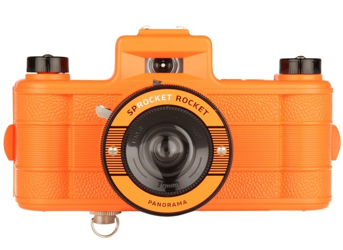 Máy ảnh Lomo Vintage Wide Răng Máy ảnh toàn cảnh Sprocket Rocket Orange!