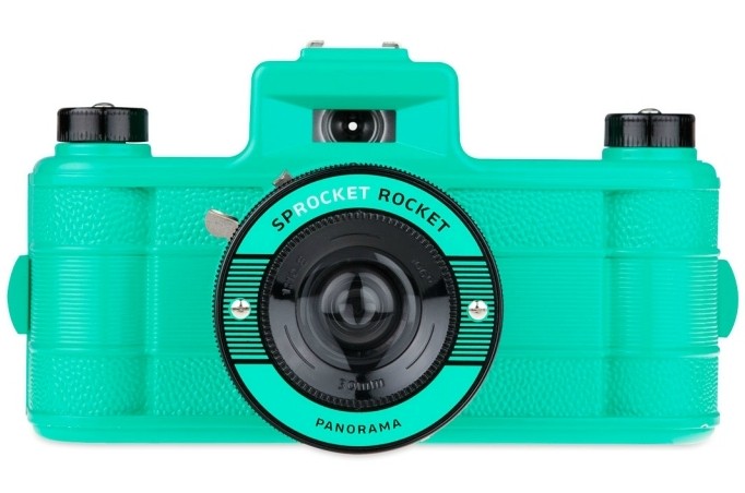 Máy ảnh toàn cảnh Lomo Máy ảnh toàn thân răng cưa Sprocket Rocket White!