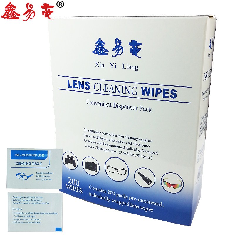 Xin easy to polish glasses paper eyes cloth lens cleaning paper phone flat disposable wipe mirror paper wet wipes 800 pieces