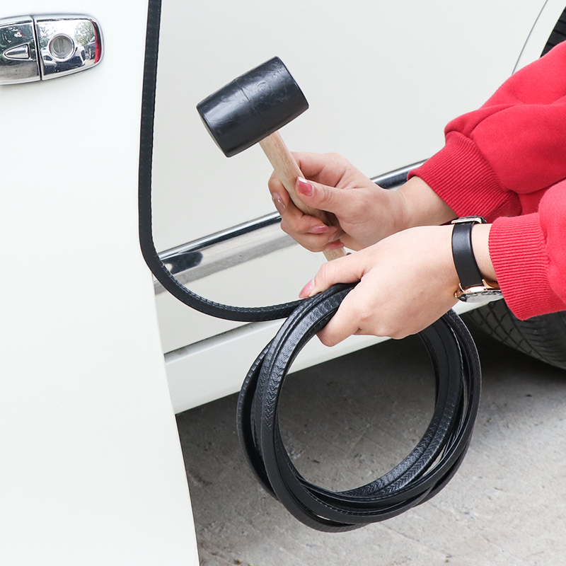 Car door anticollision strip universal thickened anti-rub and scratch-off door edge free of adhesive protection adhesive strips car retrofit accessories
