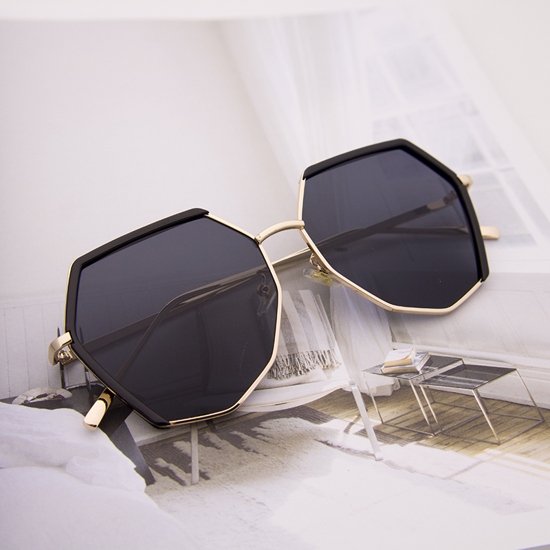 South Korea ins beach sunglasses net red same style female trendy street shooting irregular sunglasses personality harajuku style glasses