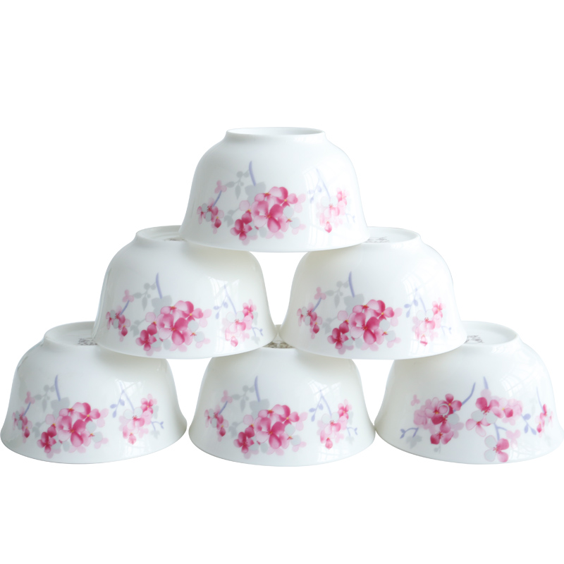 Both ceramic dishes suit Chinese style household to eat rice bowls new ipads China contracted tableware suit admiralty small bowl