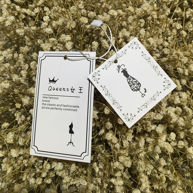 Spot male and female clothing wedding dresses Korean hangtag bookings for paper card shoes hat clothes blank lingerie hangtag custom