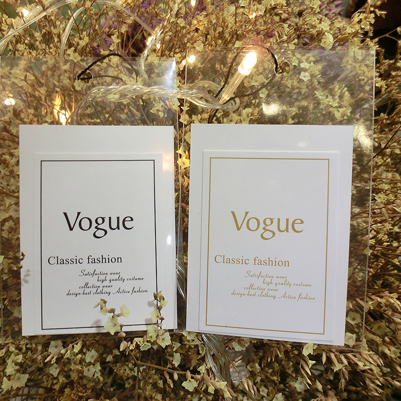 Hangtag Dingdresses Clothing Pendant Cards Printed Women's Clothing Label Trademark Custom Chanka Universal Pendant Spot