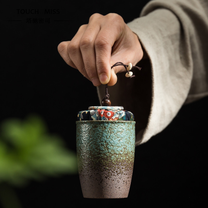 Touch MissDay Coarse Pottery Tea Set Bee Mini Trumpet Tea Jar Frosted Light Extravagant Design Sensation Brief Water Cup
