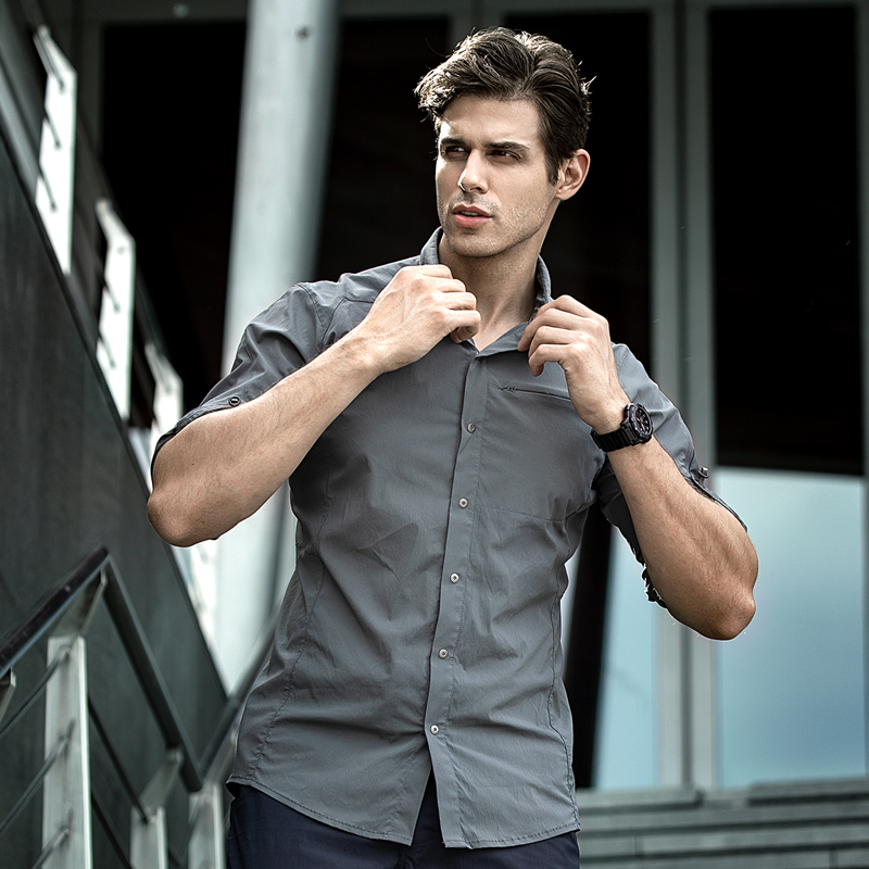 Eagle Claw action quick-drying shirt Men's long sleeve summer outdoor quick-drying breathable tactical shirt Elastic slim fit