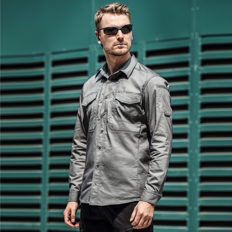 Eagle Claw Action Pursuer Tactical Shirt Men's Long Sleeve Fall/Winter Commuter Outdoor Stretch Resistant Anti-Splash Shirt