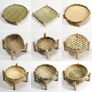 Shelf Hotel Restaurant Snack Fruit Snack Plate Bamboo Woven