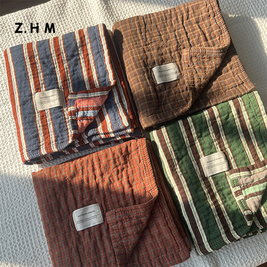 First-Class Japanese-Style Pillow Cover, Pure Cotton, 2025 New Model, Pair Pack, 100% Cotton Pillow Cover, Anti-Head Oil Gauze Pad