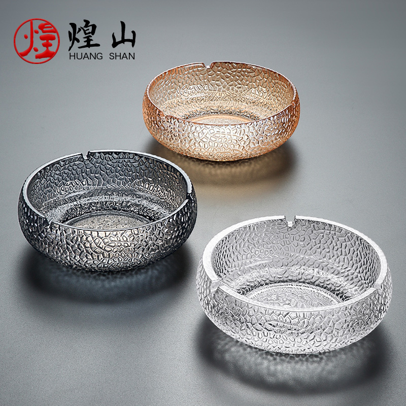 Glass Smock Home Hammer Home Hammer Tattox Smoking Vat Creative Personality Transparent Cigar Cigarette Office Living-room Anti-Fly Ash