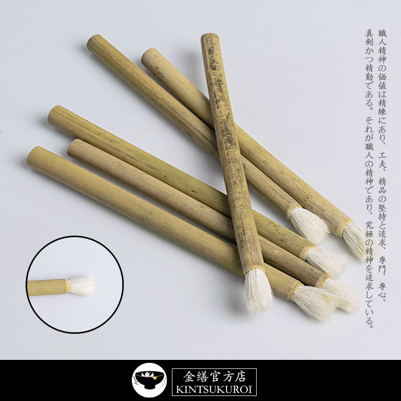 Brush powder on the hair rod Chinese lacquer art Lacquer painting Dill painting Jin Kai Repair Jin Kai official store