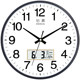 Platinum morning silent wall clock living room personality clock modern minimalist clock household quartz clock round clock creative wall watch