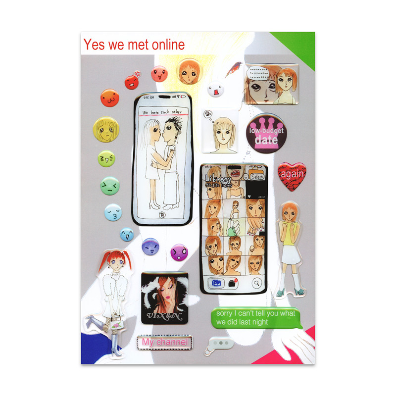 Niptong Mobile Phone Life Date Mood Epoxy Stickers Niptong Mobile Phone Life Date Mood Epoxy Stickers